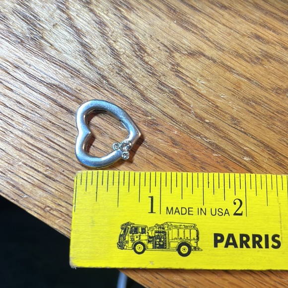 Sterling Silver DISNEY Rhinestone Mickey Cubic Zirconia Heart Necklace Pendant - Picture 15 of 17